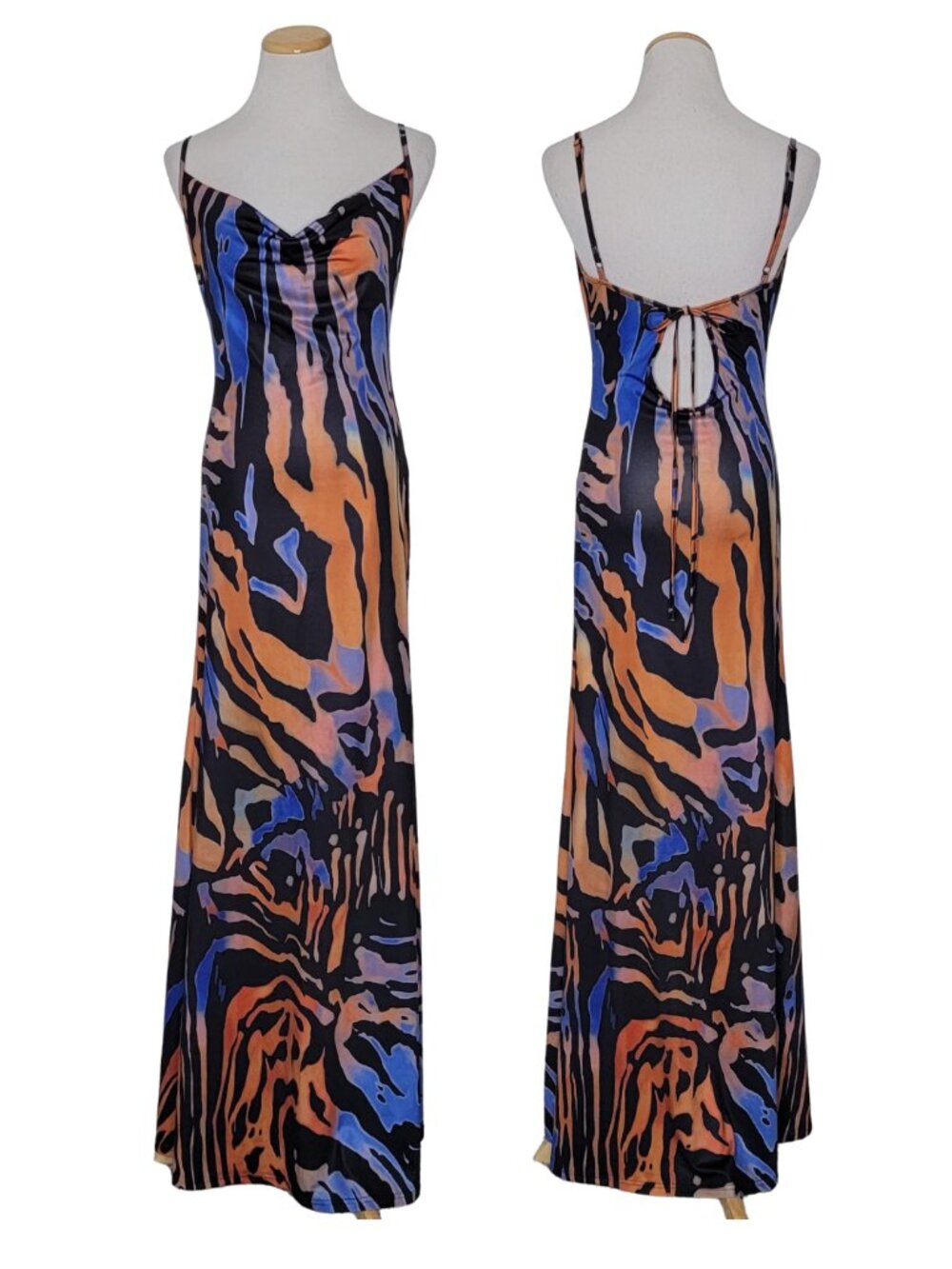 NWOT - SHEIN Multicolor Cowl Maxi Dress